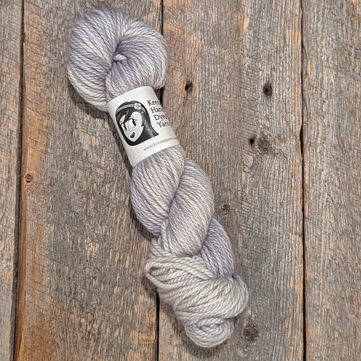 twisted skein, gray yarn, bulky yarn, superwash merino yarn