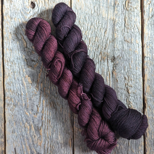 Scoundrel Dragon Blood and its Cousin Sock Yarn 50 g skeins