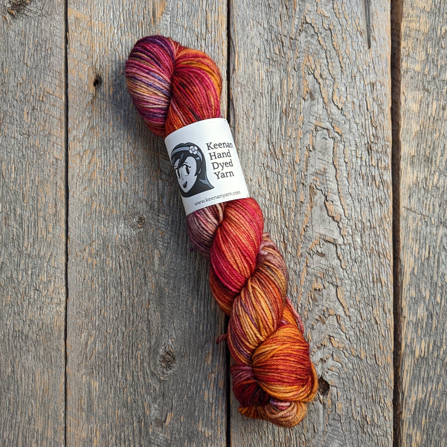 red orange purple BFL, bluefaced leicester, yarn, DK yarn, pink yarn, superwash