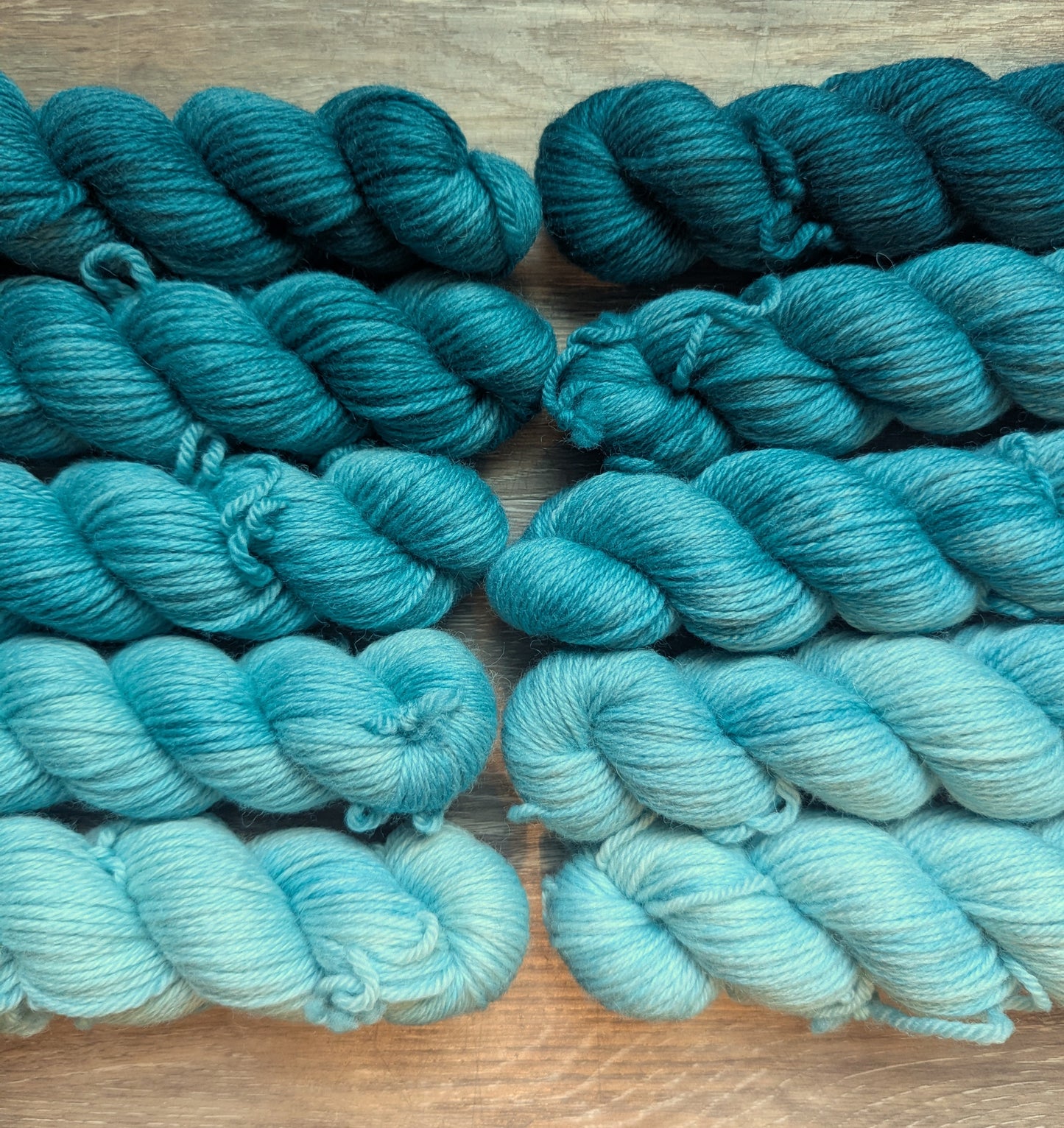 100% DK Wool Kits - Teals
