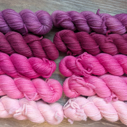 100% DK Wool Kits - Pinks