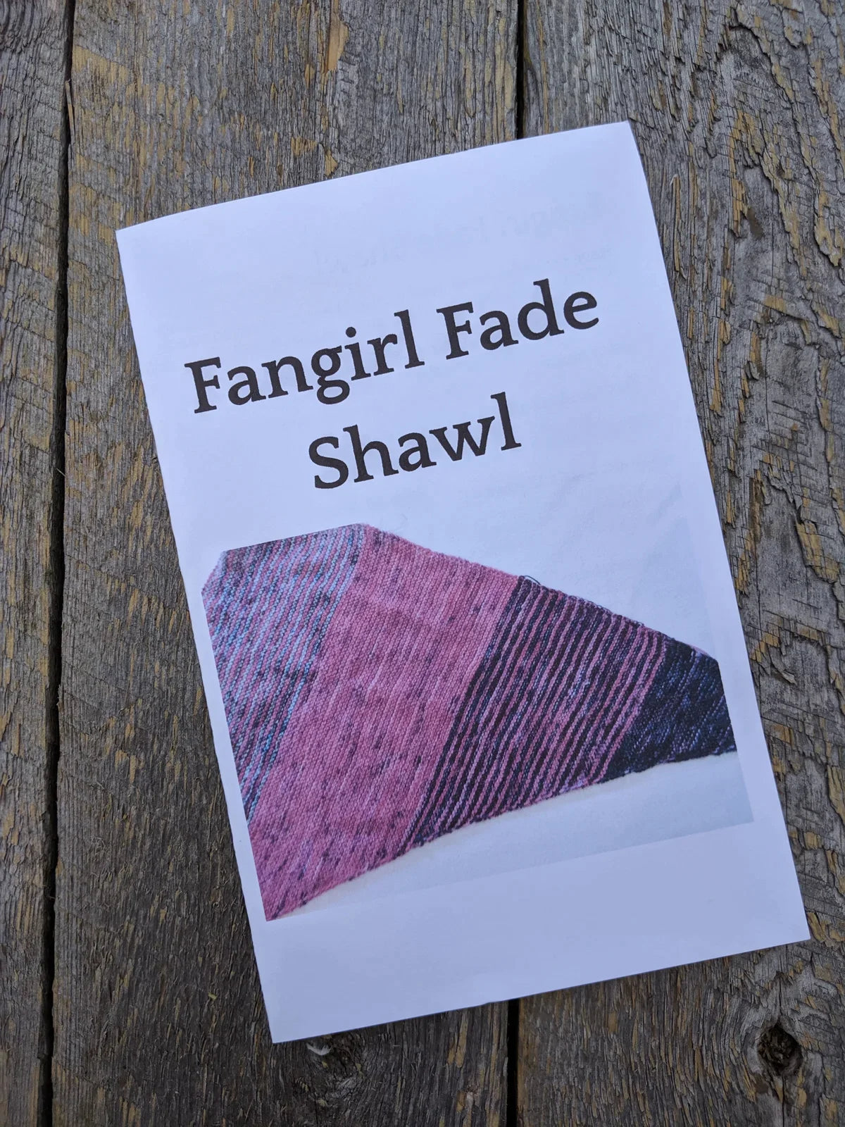 Fangirl Fade Shawl Pattern