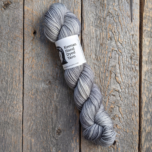 gray BFL, bluefaced leicester, yarn, DK yarn, gray yarn, superwash