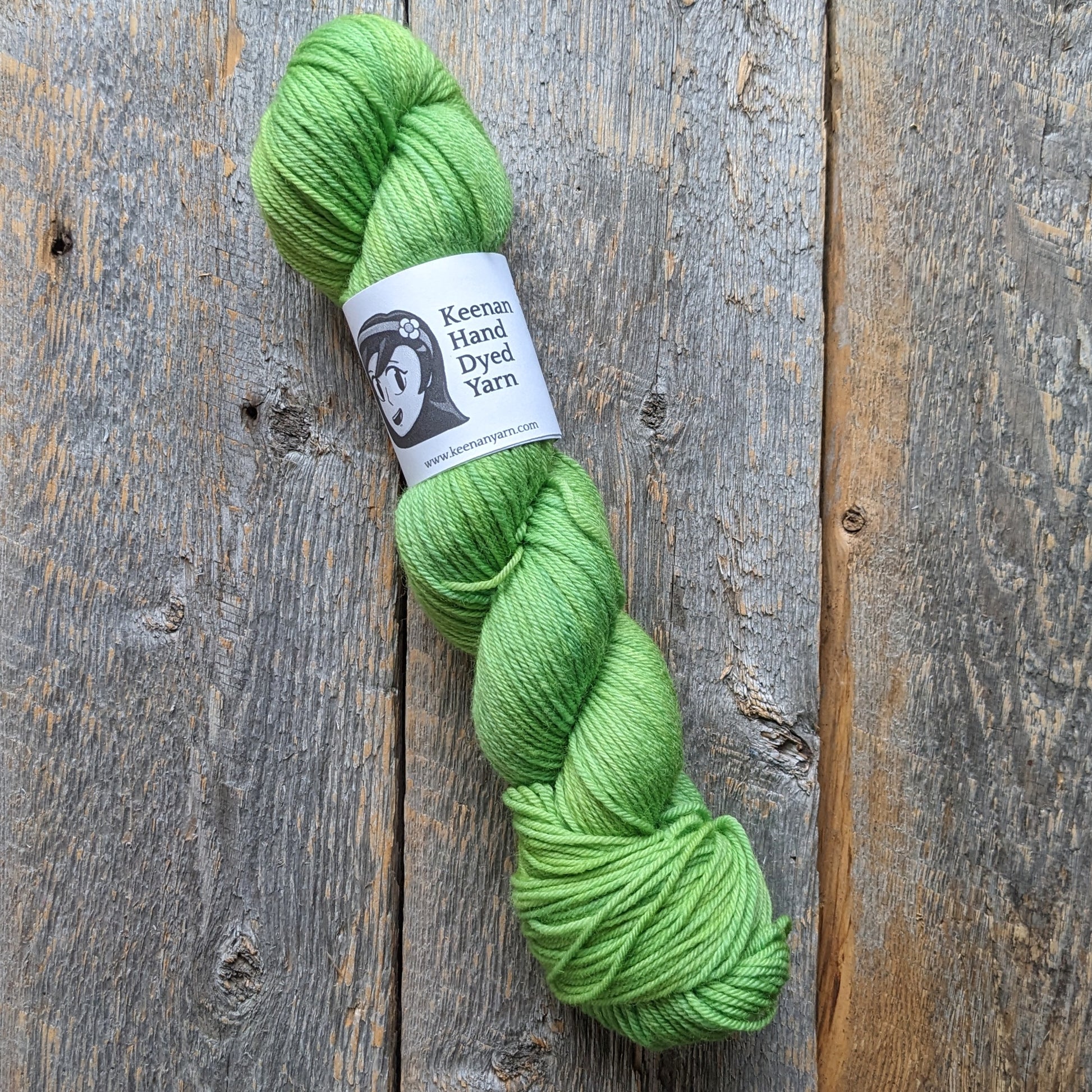 green BFL, bluefaced leicester, yarn, DK yarn, green yarn, superwash